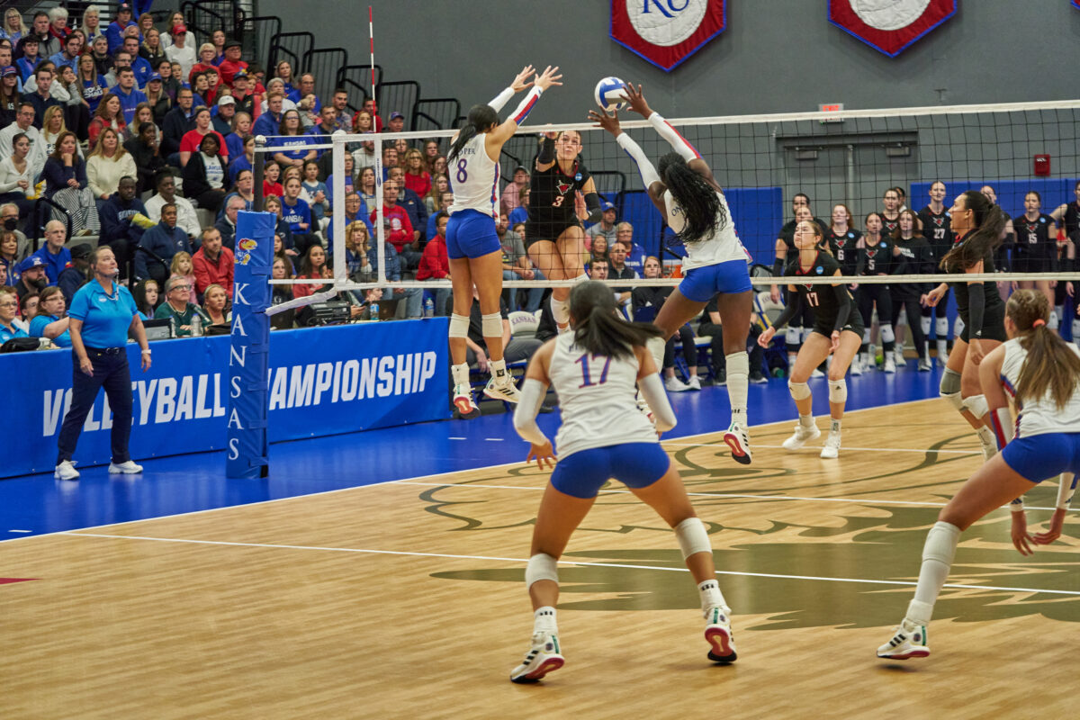 KU volleyball shows grit, sweeps Omaha in NCAA Tournament; will face